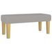 vidaXL Banc 70x30x30 cm tissu gris clair