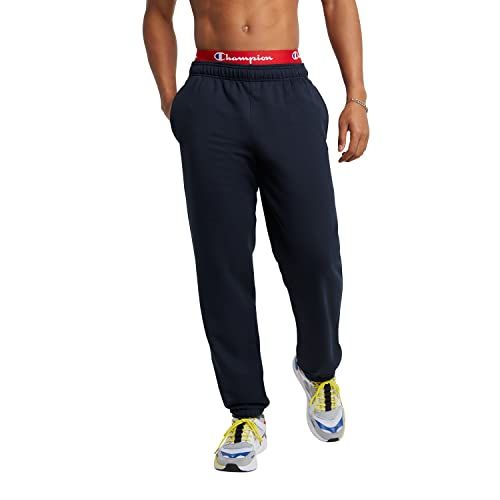 Champion Powerblend Relaxed Bottom Fleece Broek - Heren - Marineblauw - L