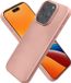 kwmobile telefoonhoesje geschikt voor Apple iPhone 16 Pro - Back cover in metallic roségoud