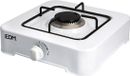 EDM Cuisinière à gaz 1 brûleur - Camping - Blanc - 30 x 30 x 10 cm