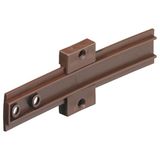 cyclingcolors 1 x inbouw-koelkastrail met haak 150 mm universeel scharnier reserveonderdeel bruin