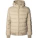 Pepe Jeans Heren Puffer Hood Jacket Jas, Bruin (Stone Beige), XL