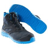 Mascot Footwear Chaussures de sécurité hautes Carbon F0253-909 - Noir/Bleu de blé - 47