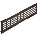 Häfele Grille de ventilation H3621 carrée couleur bronze Grille de radiateur fendue aluminium, 300 x 80 mm