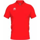 Errea Evo Polo Mc Ad - Rood - Katoen - Korte mouw - M - Unisex - Volwassen