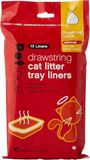 Petface Kattenbakvoering met trekkoord, medium (verpakking van 10), verpakking kan variëren
