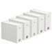 SpaceAid 5-pack lakens organizers en opslag, opvouwbare laken organizer voor linnen kast, lakenset, mappenhouder met raam, XL (Queen & King Size) Organiserende beddengoed container, wit
