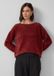 s.Oliver pull bordeaux femme taille 44