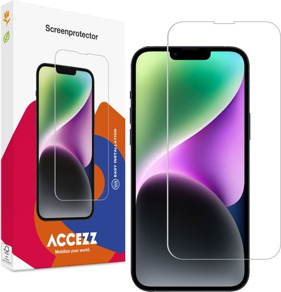 Accezz Screenprotector - Gehard Glas - Geschikt voor iPhone 14 / 13 / 13 Pro