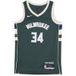 Nike Débardeur de basket-ball pour hommes NBA Icon Edition 22 Dri-fit Swingman Jersey No 34 Giannis Antetokounmpo Milbuc Fir