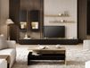 Mobistoxx Mur tv-hifi BABEL 5 portes chêne artisan/noir mat avec table basse