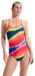 Speedo Allover Fixed Crossback Zwemkleding Veelkleurig UK 34 Vrouw