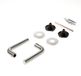 FSB Deurkruk garnituur met ronde rozet RVS ASL 1075 39-58mm
