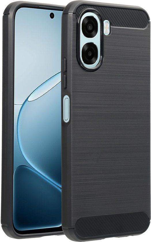 imoshion Brushed Backcover Zwart voor Oppo A6x (4G/5G)