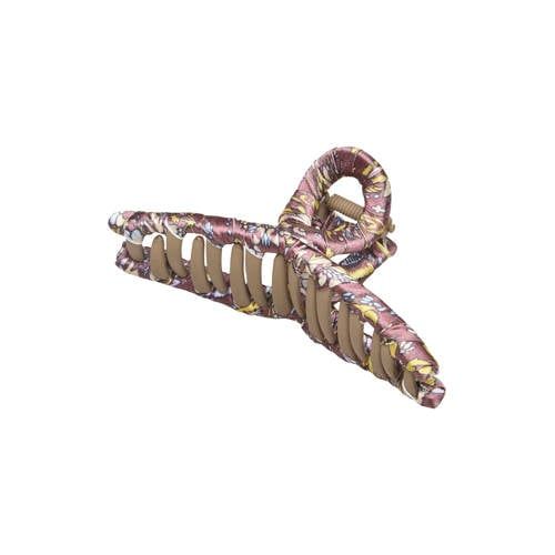 BECKSÖNDERGAARD Fiora haarclip met print bruin