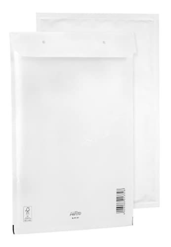Bantex 100 stuks bubbelenveloppen verzendenveloppen G7 (250 x 350 mm) 17/G wit met zelfklevende sluiting