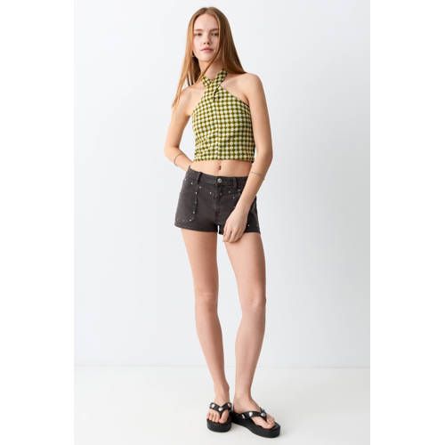 MANGO TEEN cropped top groen