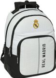 Safta Real Madrid Rugzak - 3 Vakken - Laptopvak - Wit