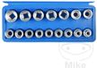 Steeksleuteldoppen, Condor Jeu de douilles 12 bord 1/2 pouce 16 8-24 mm lengte 38 mm