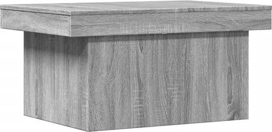vidaXL Salontafel 100x55x40 cm bewerkt hout grijs sonoma eikenkleurig