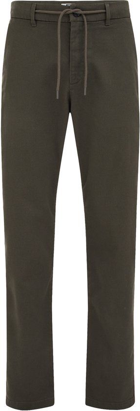 WE Fashion Heren regular fit flex chino Dark grey