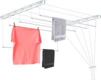 Sepio wasdroger voor dekens, wit, 170 cm, met 5 stangen