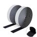 SUTOUG Zelfklevend klittenband, 16 mm x 3 m, duurzame haakband en lusband, extra sterke dubbelzijdige klittenbandsluiting, wandplakstrips voor binnen en buiten, zwart