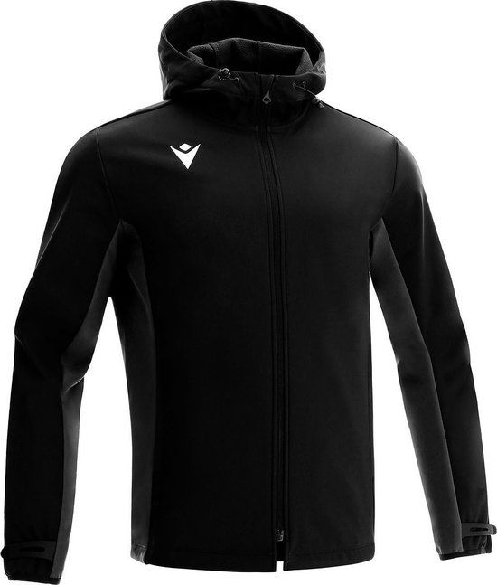 Macron Himalaya Softshell Jack Heren - Zwart / Antraciet - Maat M