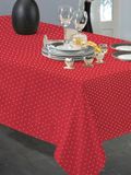 CALITEX Tafelkleed Festive Basly, rood, 150 x 300 cm