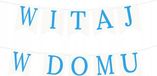 Unbekannt Welkom thuis banner, blauw - Decoratieset voor babyfeest