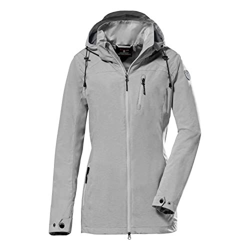 G.I.G.A. DX Women's Functioneel jack/ outdoorjack met afritsbare capuchon - GS 31 WMN JCKT, light grey, 44