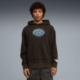 PUMA Sweatshirt 'Melo x Hive' hemelsblauw / lila / zwart / offwhite