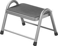 Opstapje/opstap krukje staal 1 trede 38 x 26 cm - Merkloos