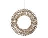 Lumineo Couronne lumineuse à 400 micro-LED blanc chaud clignotant, cadre doré, dia 38 cm