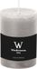 Wiedemann Bougie cylindrique/bougie pilier - bougie rustique - gris clair - 7 x 10 cm - 43 heures de combustion