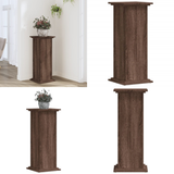 Icecat Support pour plantes Chêne marron 33x33x80 cm Bois d'ingénierie