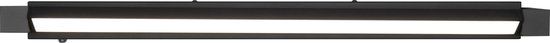 TRIO FABRIZIO Wandlamp Zwart mat Aluminium Rechthoek 11 cm LED 1700 lm IP44 4000K 15,5W