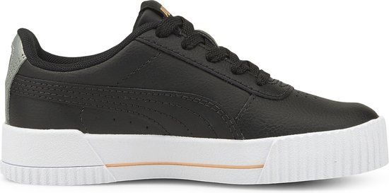 PUMA Carina L PS Meisjes Sneakers - Puma Black-Peach Parfait - Maat 31