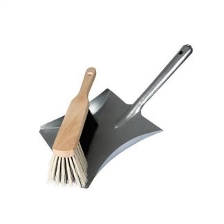 Toolland Stoffer en blik - (Houten borstel, Metalen blik)
