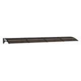 VidaXL Deurluifel 350x75 cm Polycarbonaat Zwart
