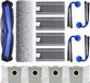 VERCO pièces de rechange pour Ecovacs Deebot X9 Pro Omni, set de 14 pièces : accessoires, brosses, filtres, sacs