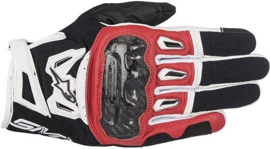 Alpinestars SMX-2 AIR CARBON V2 ZWART ROOD WIT MOTORHANDSCHOENEN M