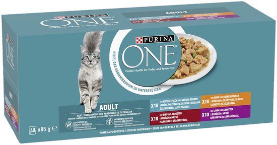Purina ONE ADULT Kattenvoer nat (40 x 85g)