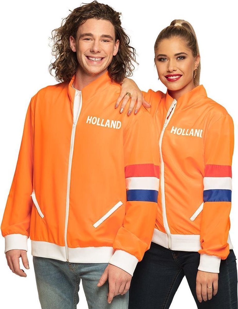 - Oranje/Holland fan artikelen kleding voor heren trainingsjasje maat Large(52) - Suppporters kleding