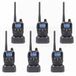 Set PNI Set van 6 draagbare radiostations PNI PMR R45 PRO 446MHz, 0,5W, 99 programmeerbare kanalen, 16 PMR en 38 CTCSS en 104 DCS tonen, 5-level Squelch, VOX, TOT, BCL, Scan, Roger Beep