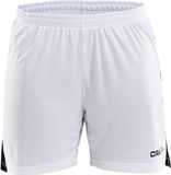 Craft Progress Contrast Short Dames - Wit / Zwart | Maat: XL