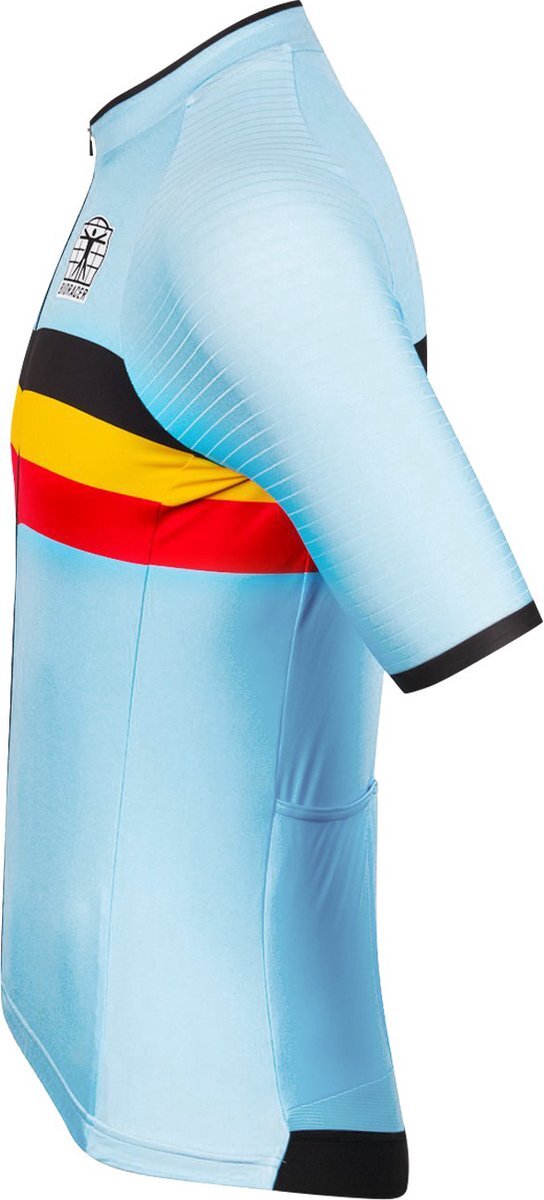 Bioracer - Officieel Team België (editie 2023) - Icon Classic Fietsshirt voor Heren - Blauw - Maat XS