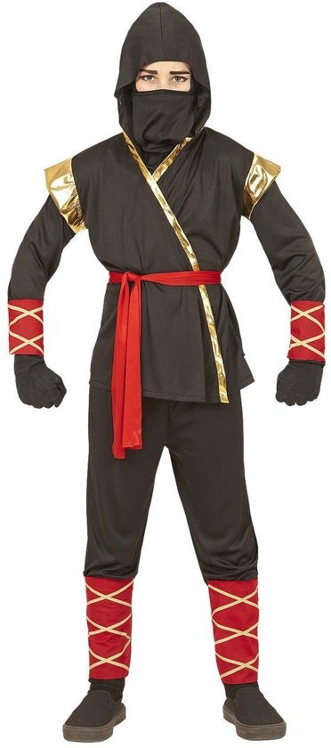 Widmann Ninja & Samurai Kostuum Ninja Maki Luxe Jongen Maat 116 Carnaval kostuum Verkleedkleding