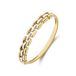 Lucardi 14 karaat geelgouden ring met panthere schakel