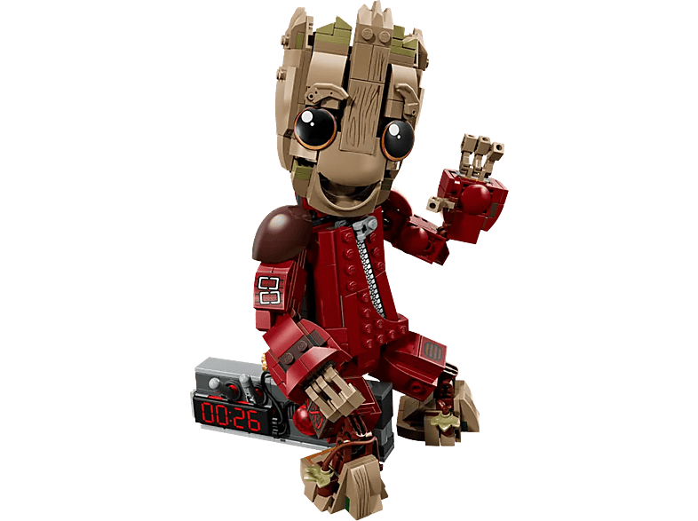 LEGO Marvel Groot in Ravager Jumpsuit - Bouwbaar Superheld Speelgoed voor Kinderen - 76341